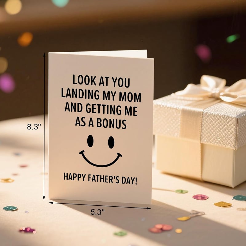 Funny Father's Day Card for Stepdad - Gag Gift from Kids