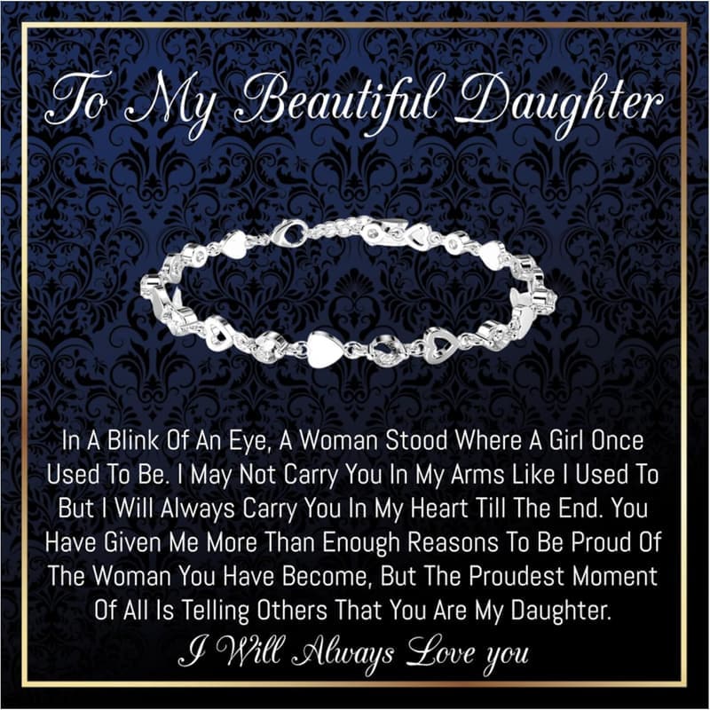 Daughter's Birthday Gift - I Love You Bracelet