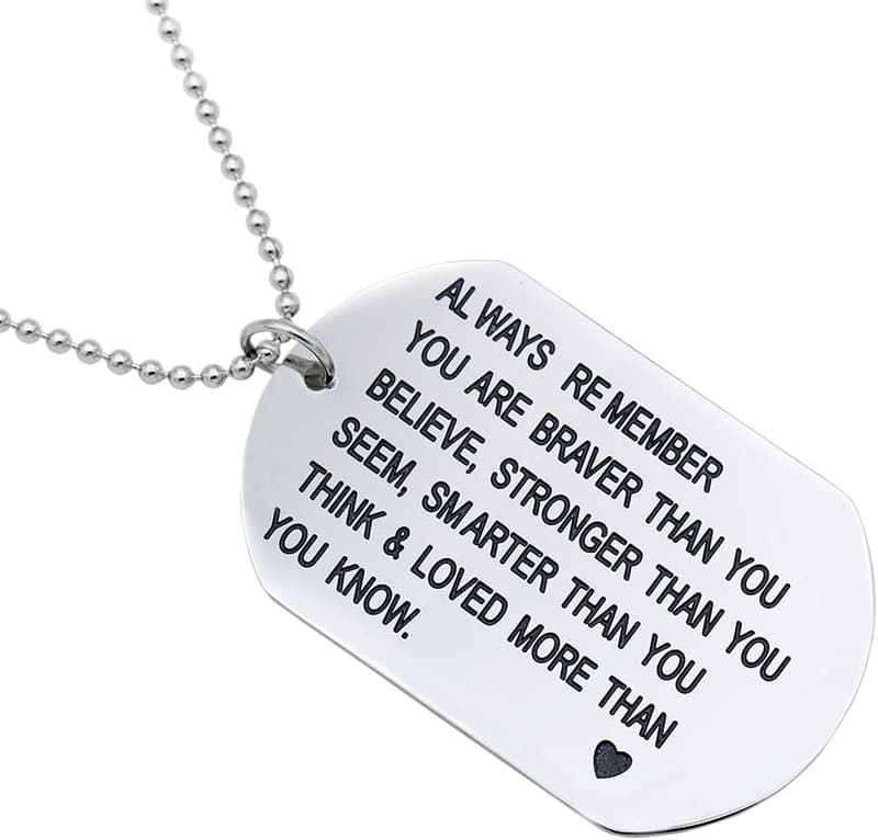 Bravery Reminder Jewelry Necklace/Keyring