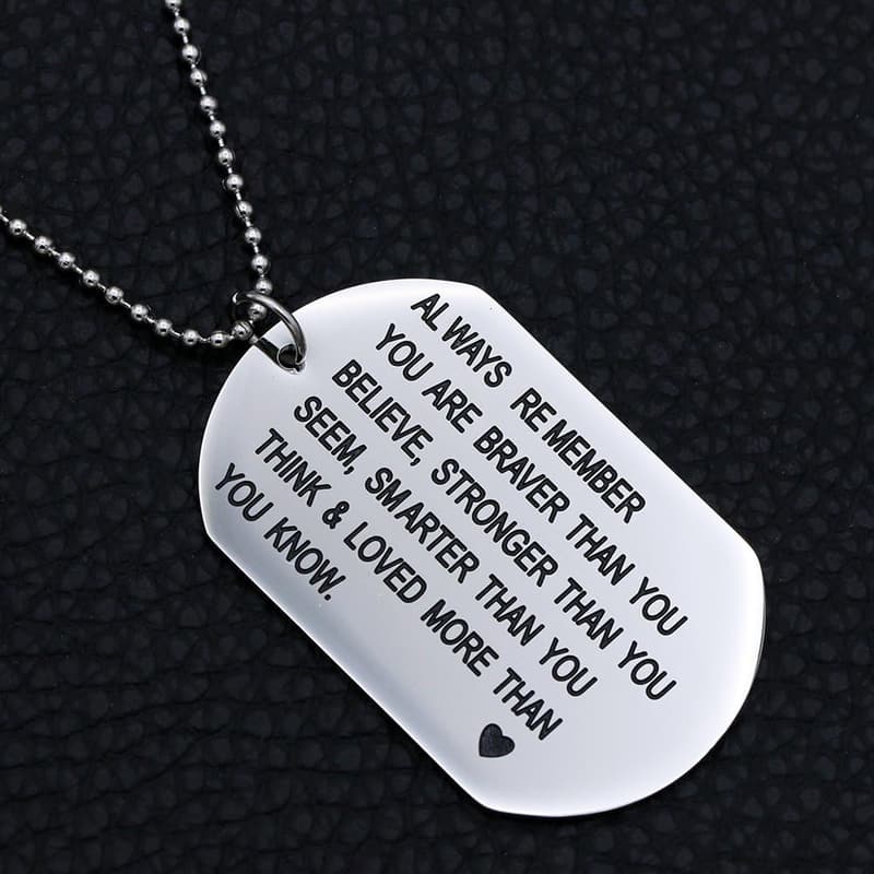 Bravery Reminder Jewelry Necklace/Keyring