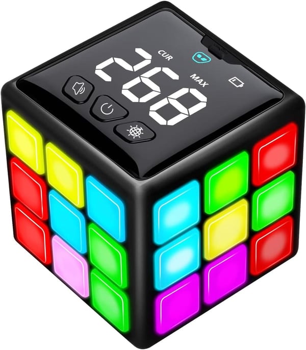 Rechargeable Handheld Game Cube - 15 Brain & Memory Games