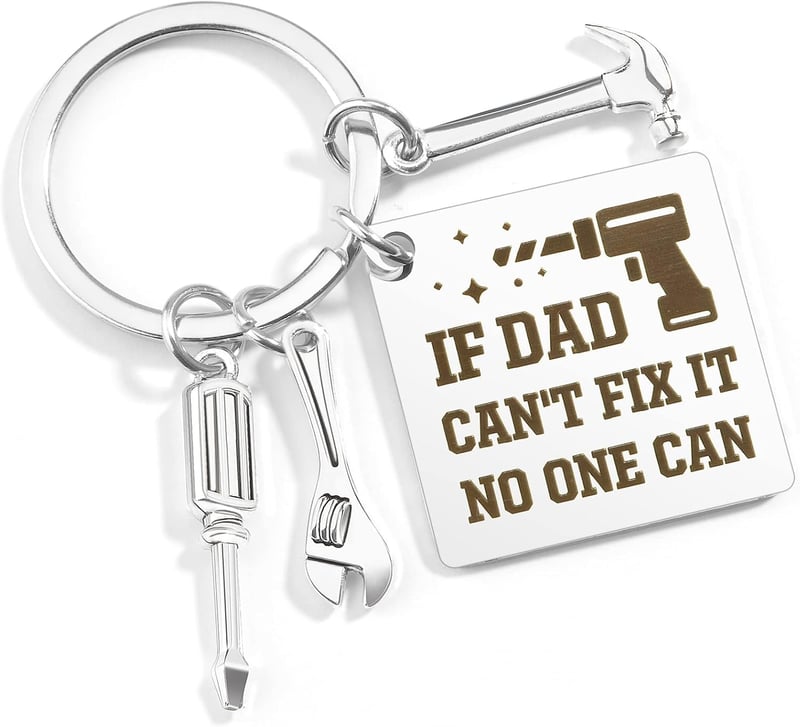 Personalized Keychain Gift for Dad - Unique & Sentimental
