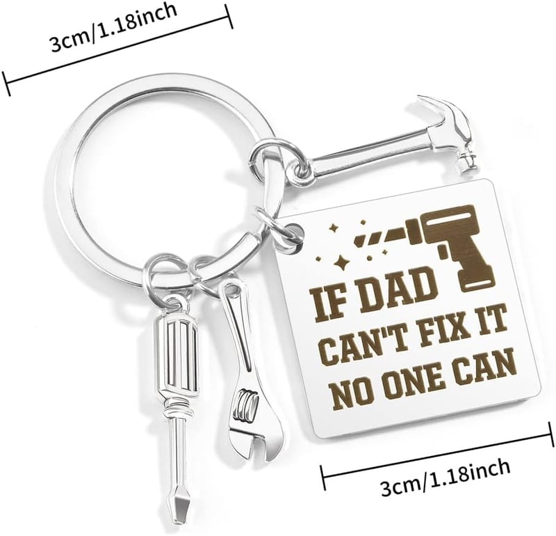 Personalized Keychain Gift for Dad - Unique & Sentimental