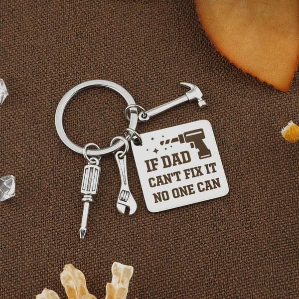 Personalized Keychain Gift for Dad - Unique & Sentimental