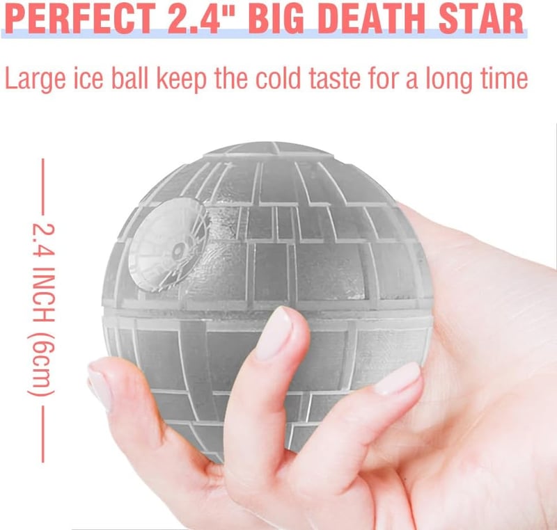 Star Wars Death Star Ice Cube Mold & Millennium Falcon Opener
