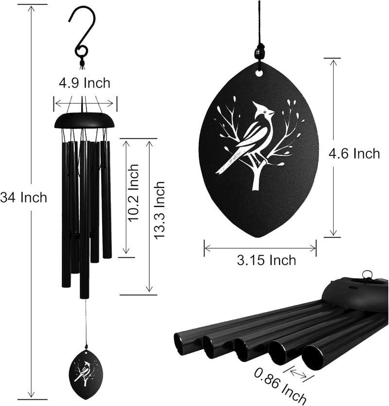Personalized Tree of Life Wind Chimes - Custom Engraved Gift