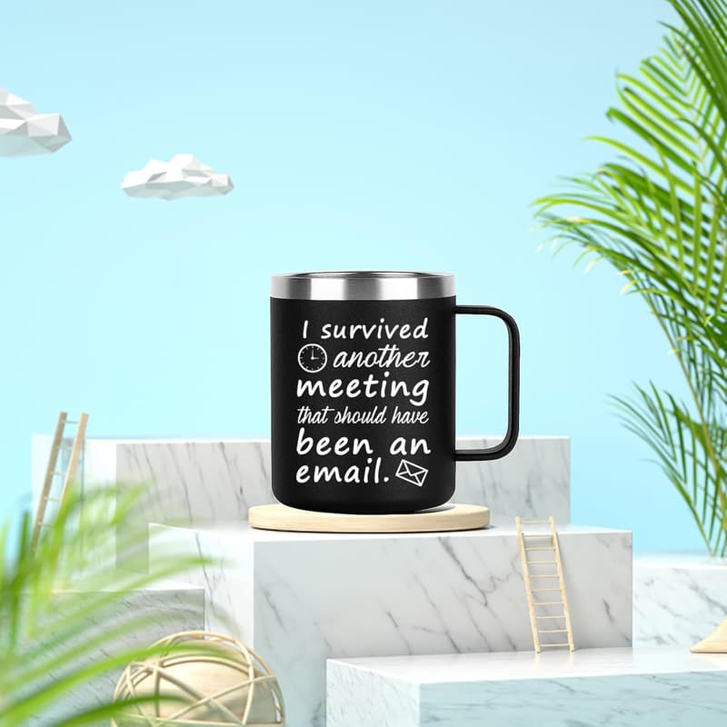 Funny Stainless Steel Coffee Mug for Office Gifts