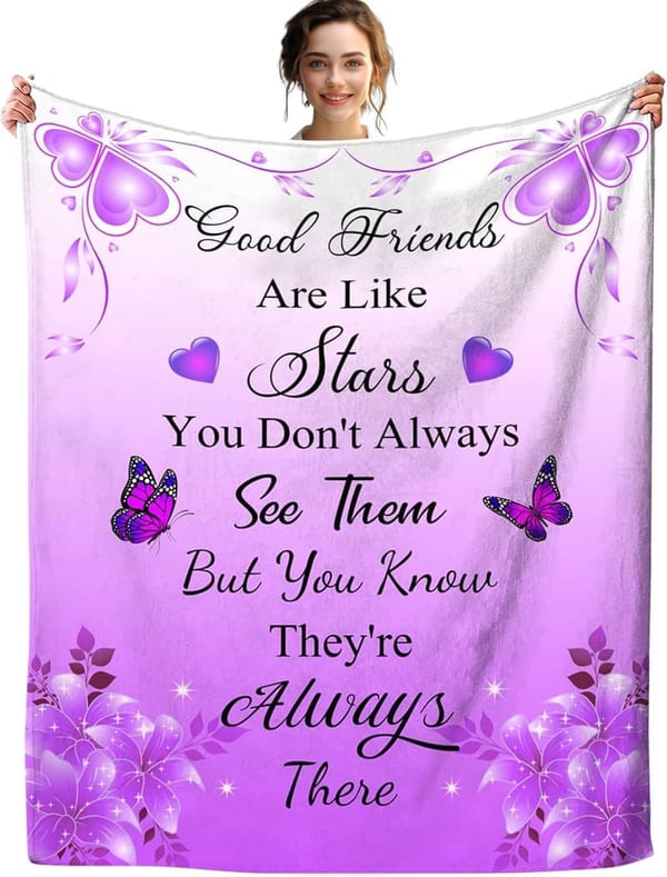 Best Friend Birthday Blanket Gift - 50
