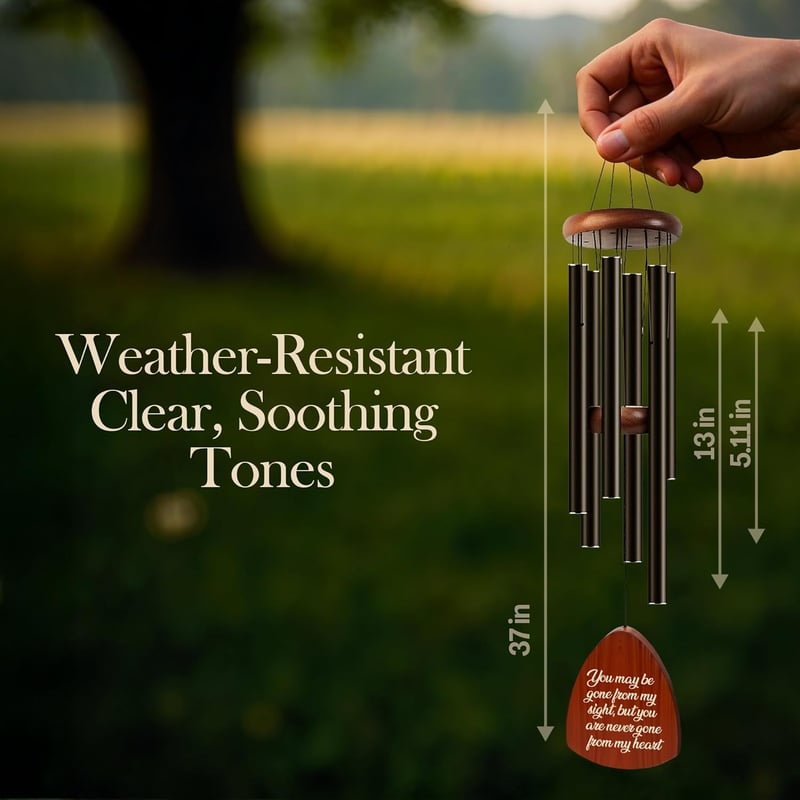 Personalized Memorial Wind Chimes for Sympathy Gifts