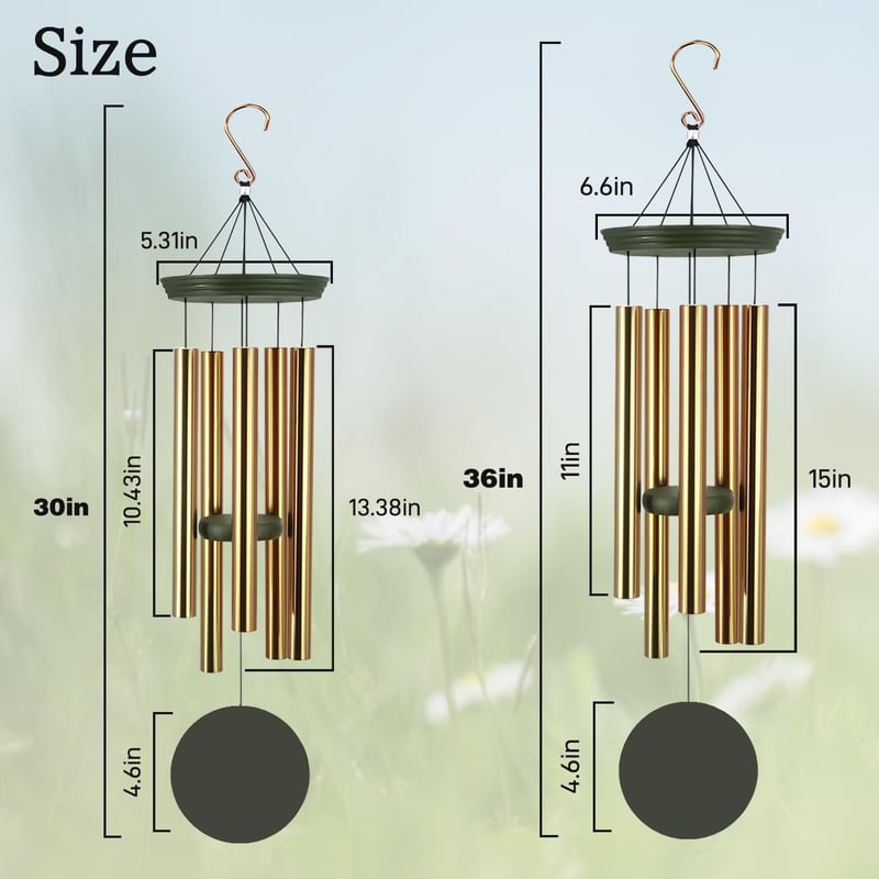 Personalized Sympathy Wind Chimes for Memorial Remembrance
