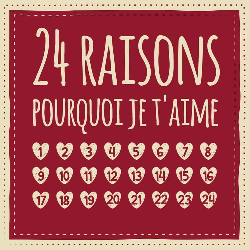 Love-Filled Advent Calendar: 24 Reasons Why I Love You Gift