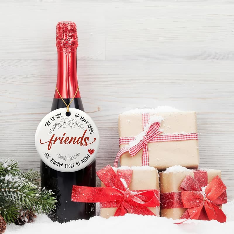 Long Distance Friendship Ceramic Ornament for Women
