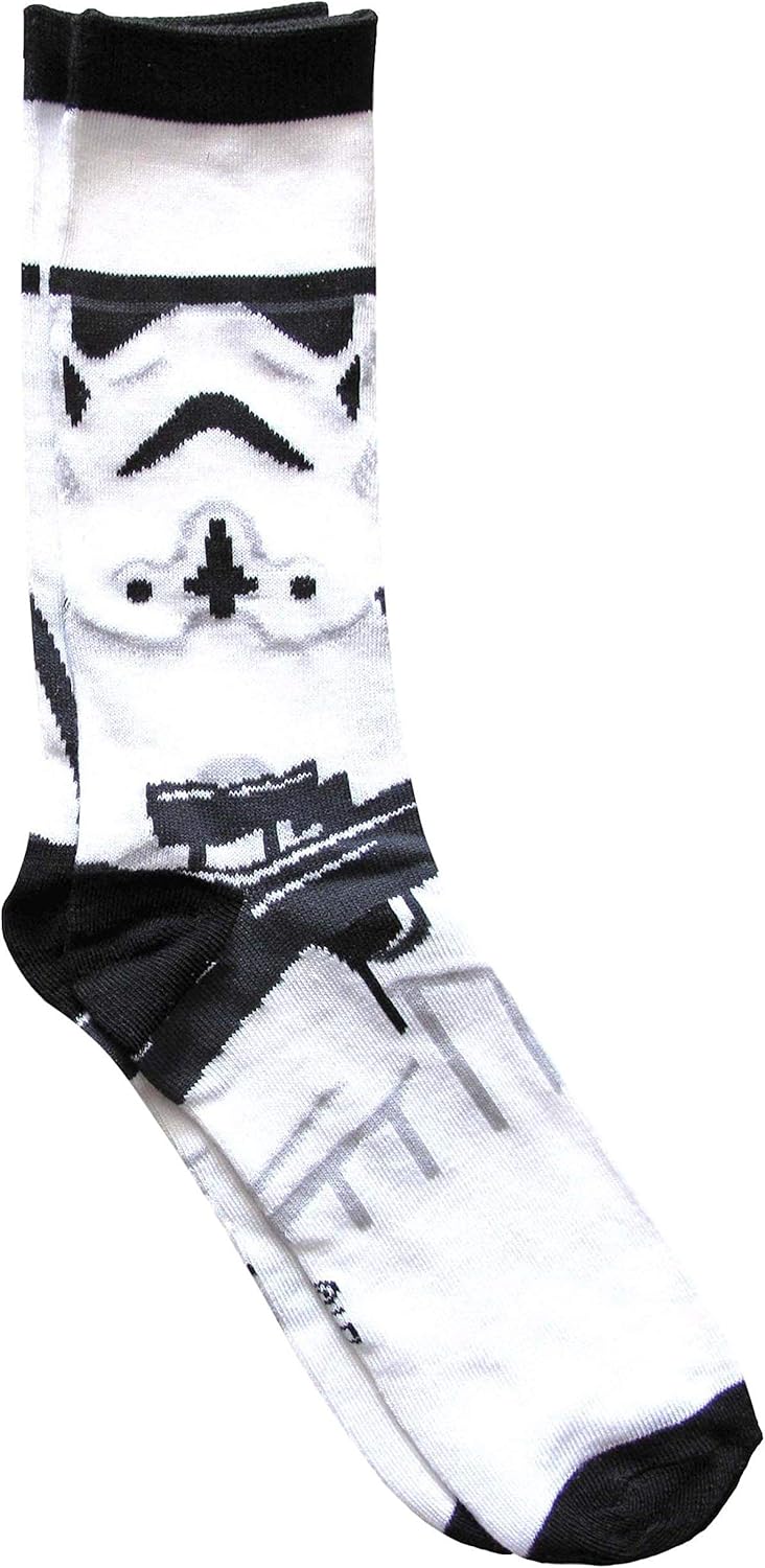 Star Wars Men's Casual Crew Socks - Darth Vader & Stormtrooper 2 Pack