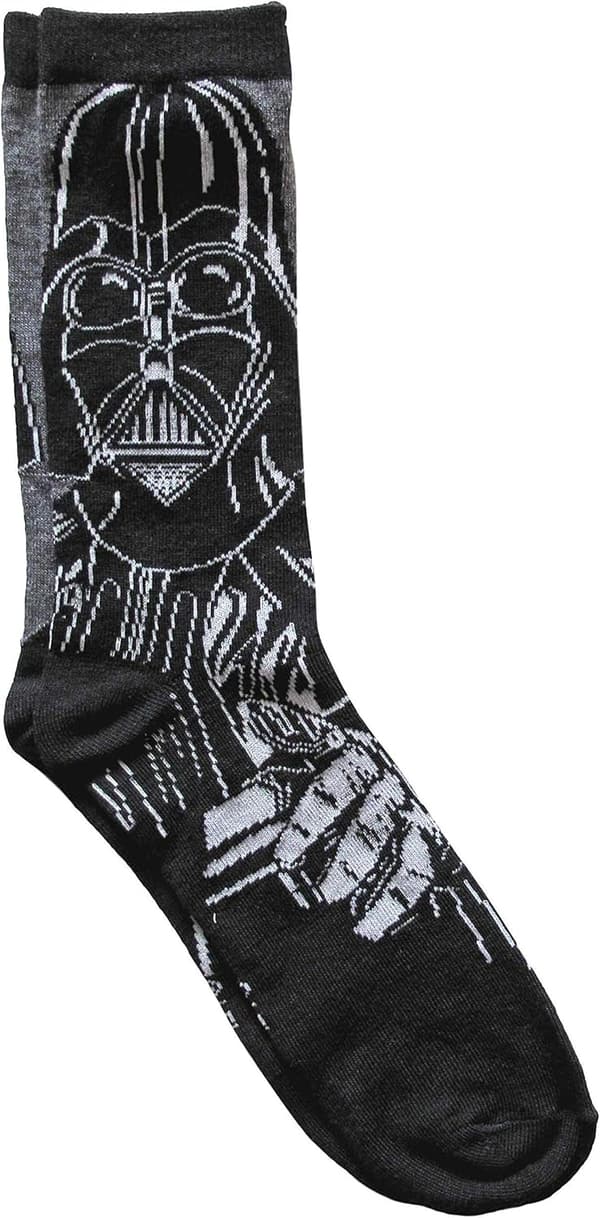 Star Wars Men's Casual Crew Socks - Darth Vader & Stormtrooper 2 Pack