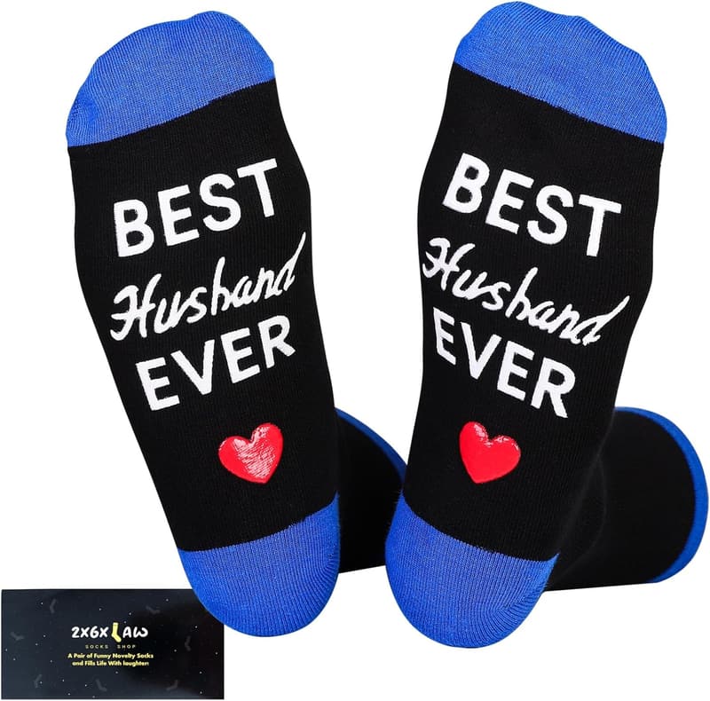 Funny Socks for Husband - Great Gift for Father's Day & Birthdays