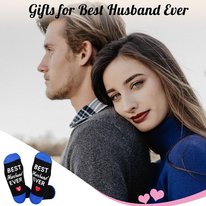 Funny Socks for Husband - Great Gift for Father's Day & Birthdays