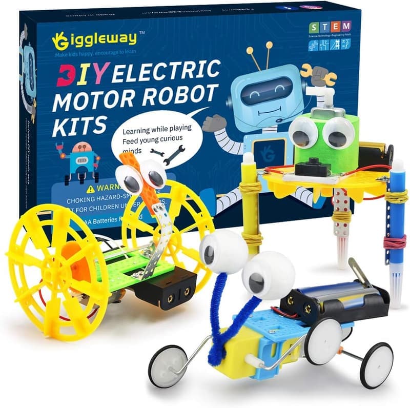 STEM Electric Motor Robotics Kits for Kids - 3 Experiments