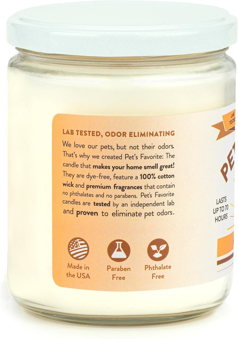 Pet-Friendly Odor Eliminating Candle - 70-Hour Burn Time, Pumpkin Spice