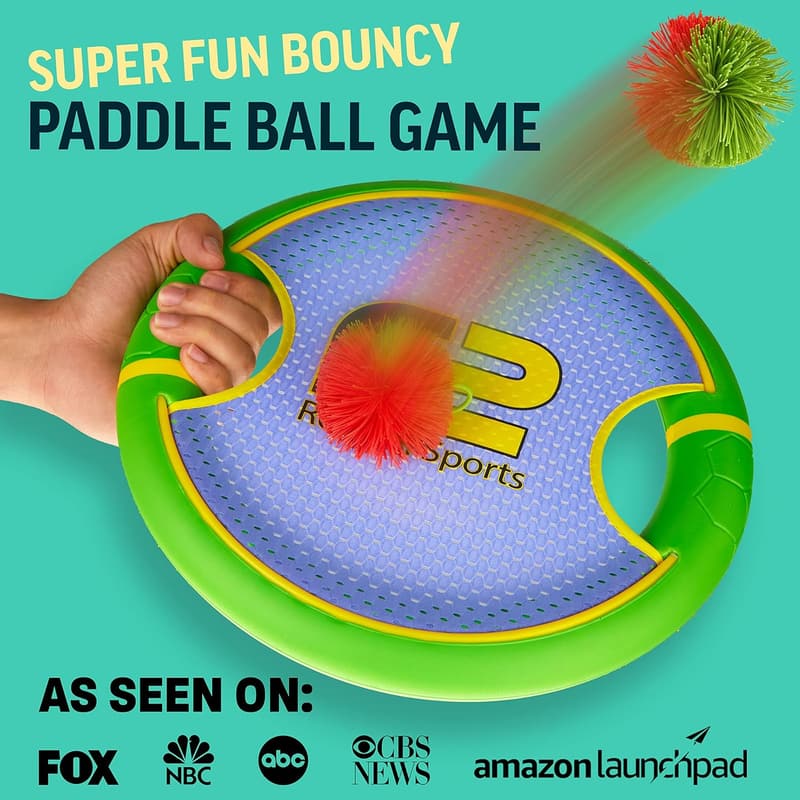 Bouncy Paddle and Ball Toss Game for Kids - Safe Soft Foam Design
