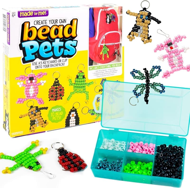Bead Craft Kit for Kids - Create Your Own Pets with 600+ Beads