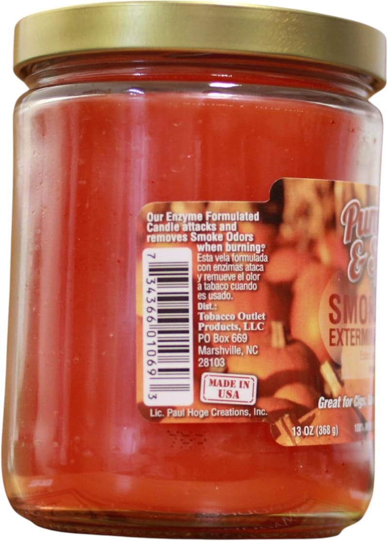 Pumpkin Spice Candle - 13 oz Smoke Odor Exterminator