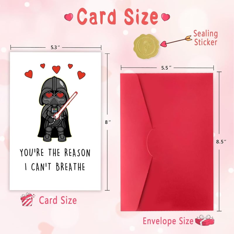 Funny Darth Vader Valentine’s Day Card for Couples