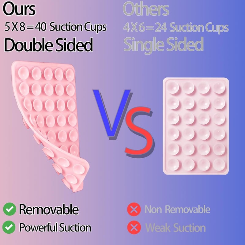 Hands-Free Silicone Phone Mount with Strong Suction Grip
