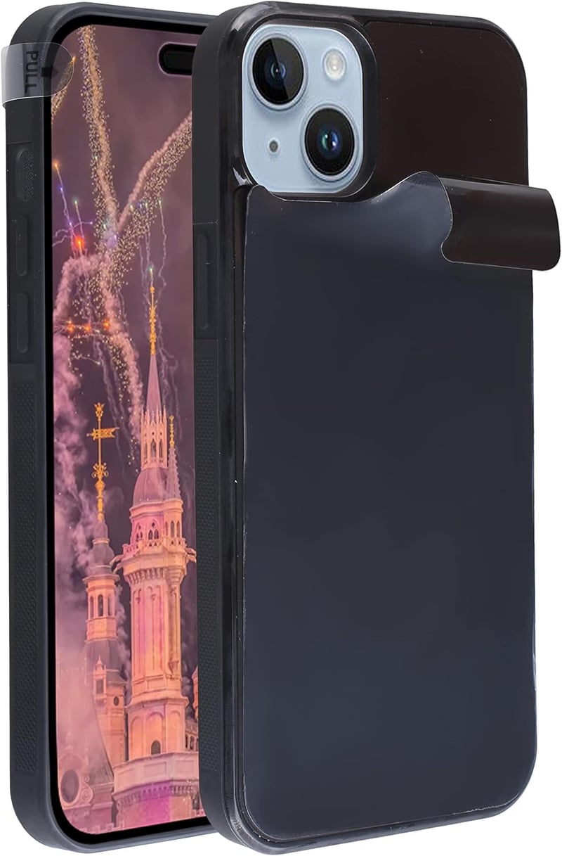 Zero Gravity Sticky Phone Case for iPhone 15 - Black