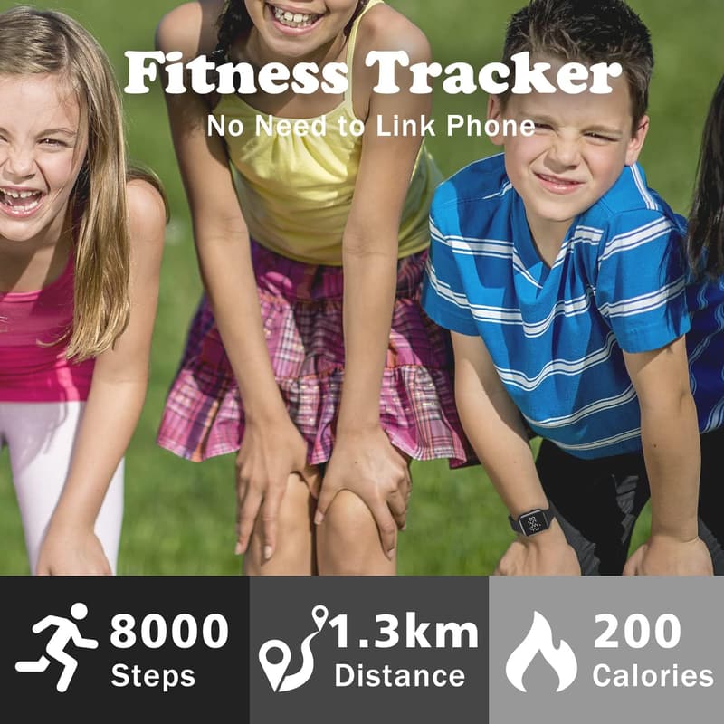 Digital Sports Watch for Kids with Step Counter & Alarm