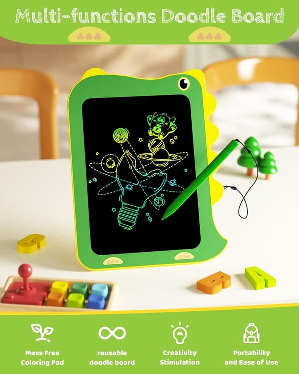 LCD Writing Tablet for Kids - Dinosaur Doodle Board (8.5