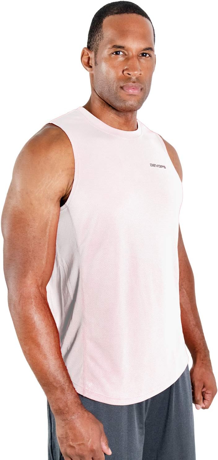 Men's Dry Fit Sleeveless Workout Tank Top - 3 Pack