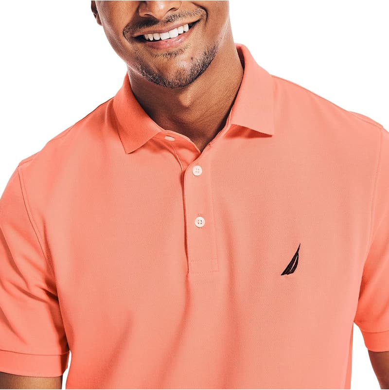 Nautica Men's Stretch Cotton Pique Polo Shirt