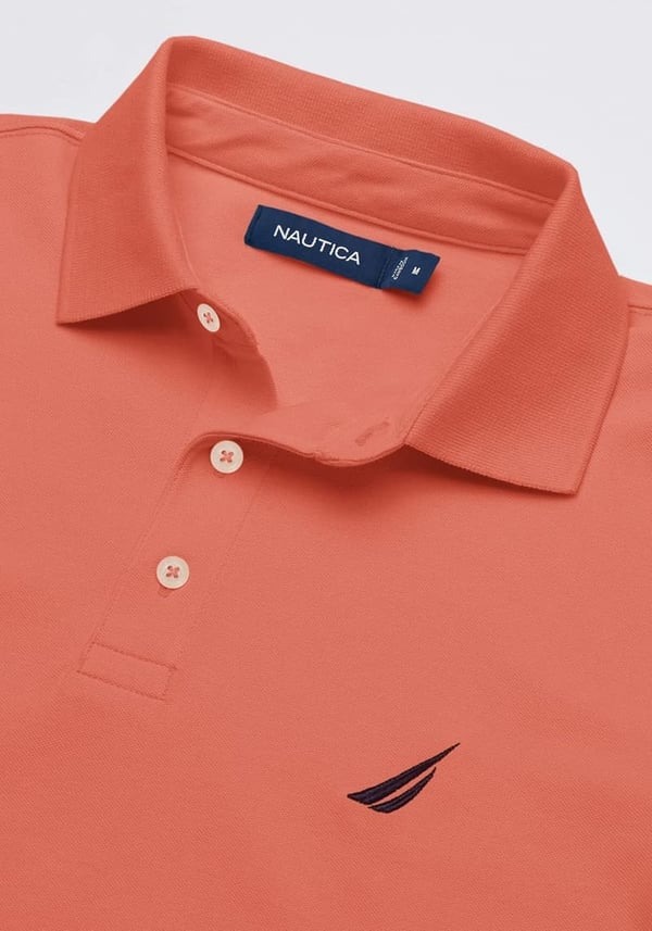 Nautica Men's Stretch Cotton Pique Polo Shirt