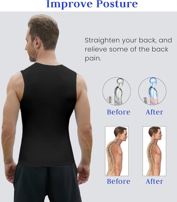 Men's Compression Tummy Control Workout Vest