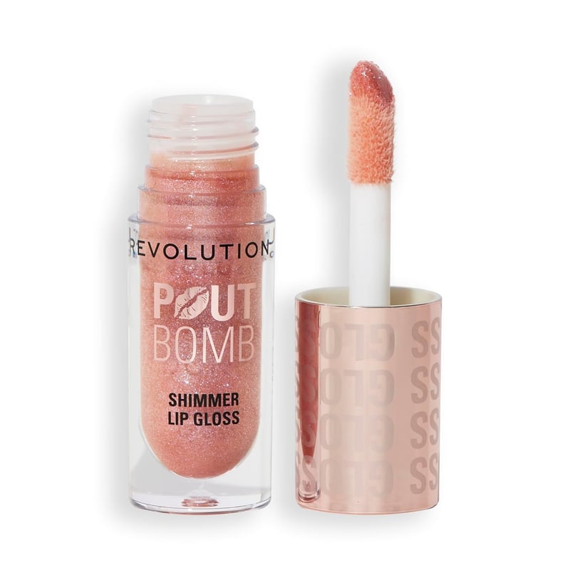 Glimmer Nude Lip Gloss with Hyaluronic Acid & Vanilla Scent, 0.15 Oz