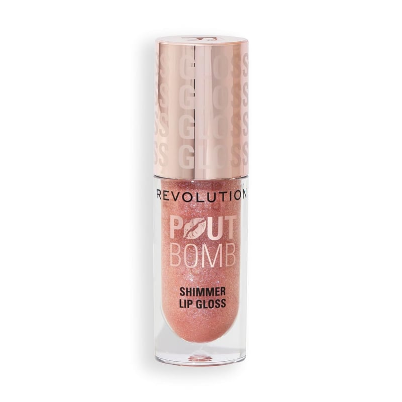Glimmer Nude Lip Gloss with Hyaluronic Acid & Vanilla Scent, 0.15 Oz