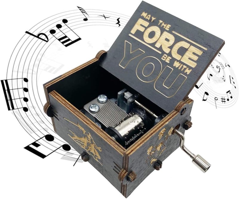 Star Wars Wooden Music Box - Unique Vintage Decor Gift