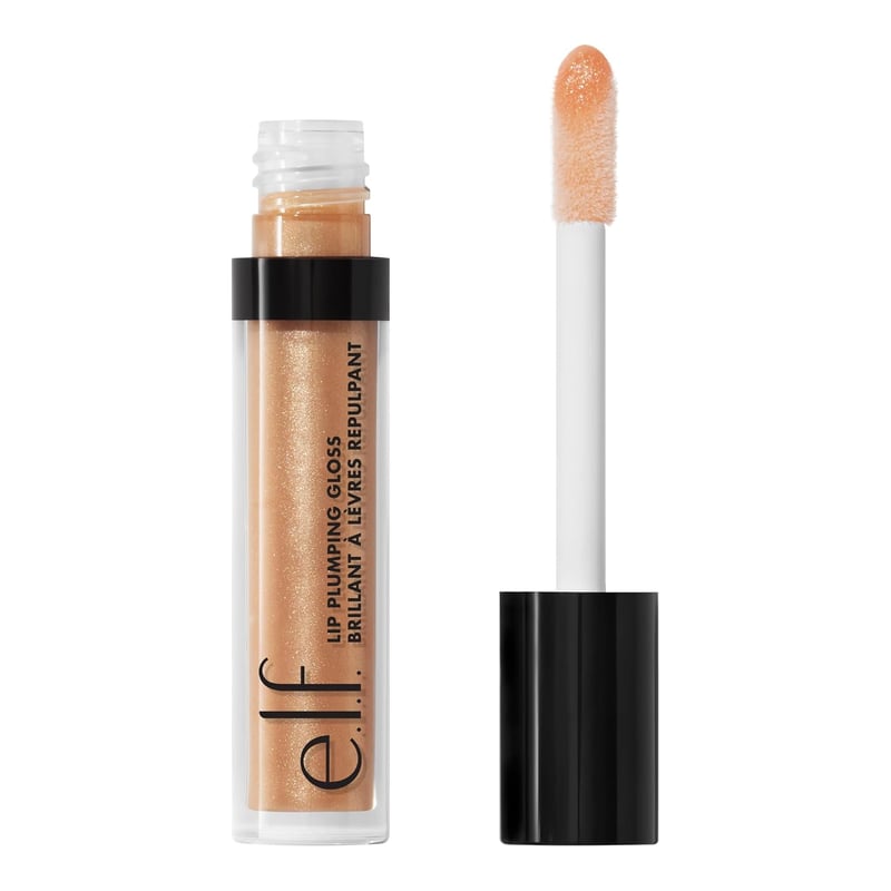 e.l.f. Lip Plumping Gloss - Champagne Glam, Hydrating Shine 0.1 Oz