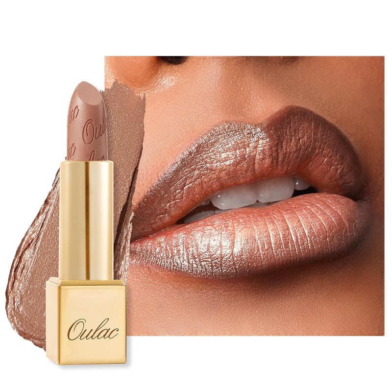 Christmas Gift: Oulac Sahara Gold Nude Lipstick - Vegan & Hydrating