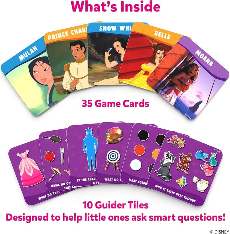 Disney Princess Guess in 10 Junior Card Game for Kids 3-6