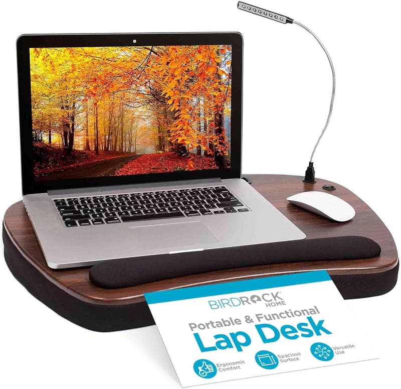 Portable Memory Foam Lap Desk for Laptops & Tablets - Black