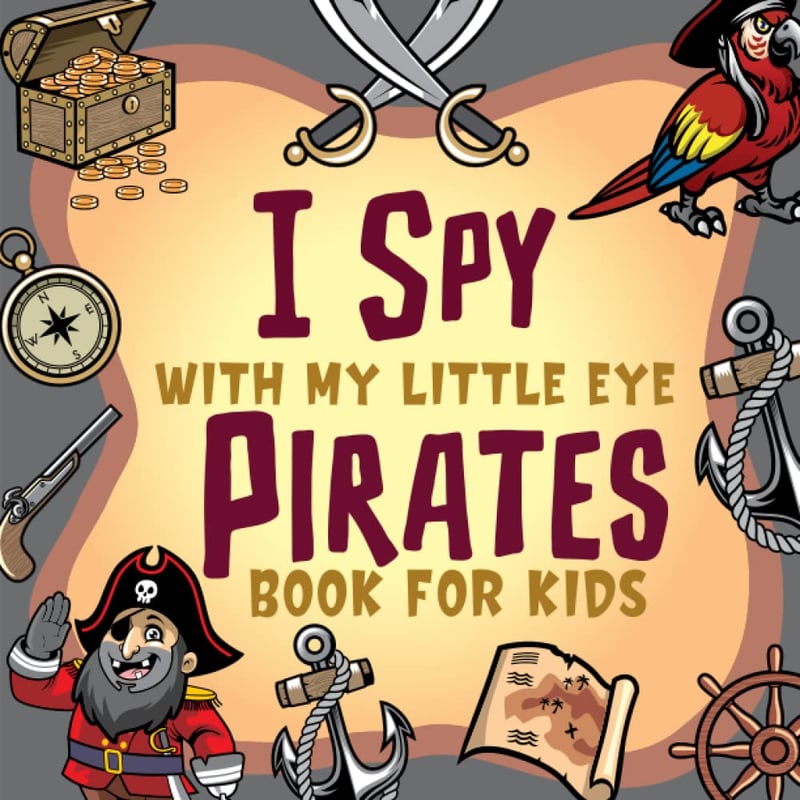 Pirate I Spy Activity Book for Kids Ages 2-5