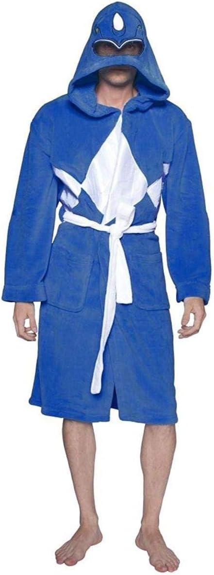 Mighty Morphin Power Rangers Men's Robe, One Size
