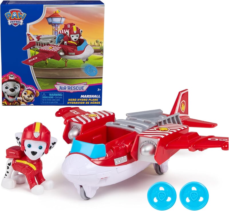 PAW Patrol Air Rescue Marshall Action Figure & Hydro Airplane Toy