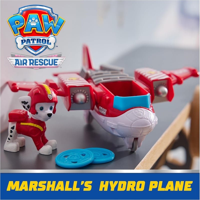 PAW Patrol Air Rescue Marshall Action Figure & Hydro Airplane Toy