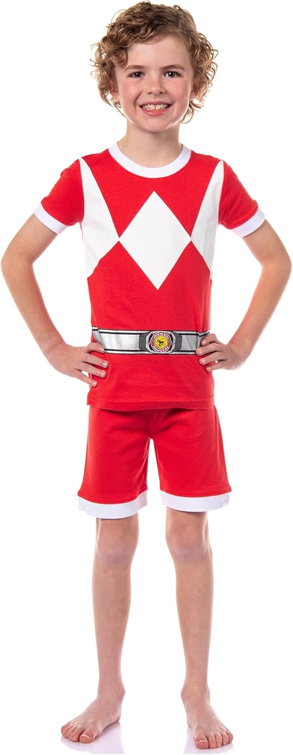 Power Rangers Kids Pajama Set - Tight Fit Sleep Shorts