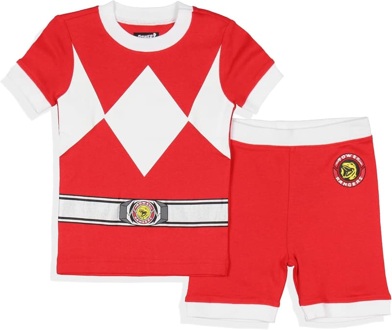 Power Rangers Kids Pajama Set - Tight Fit Sleep Shorts