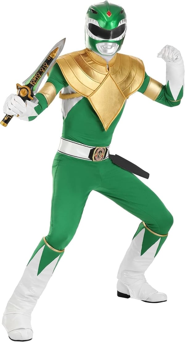 Authentic Green Power Ranger Costume - Classic Tommy Oliver