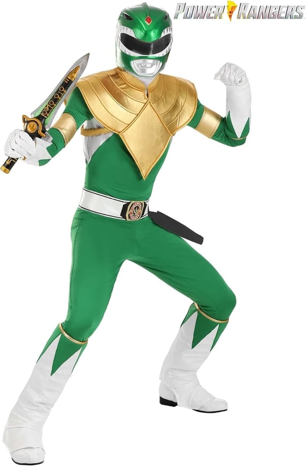 Authentic Green Power Ranger Costume - Classic Tommy Oliver