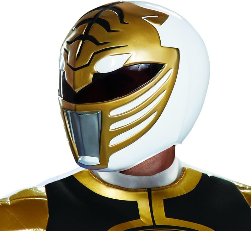 Men's White Ranger Adult Helmet Costume Accessory